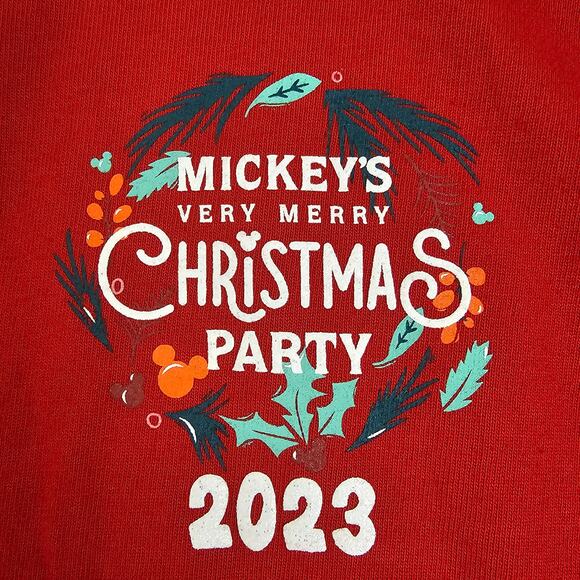 Mickey's Very Merry Christmas Party 2023 Red Spirit Jersey Size L - Picture 3 of 10